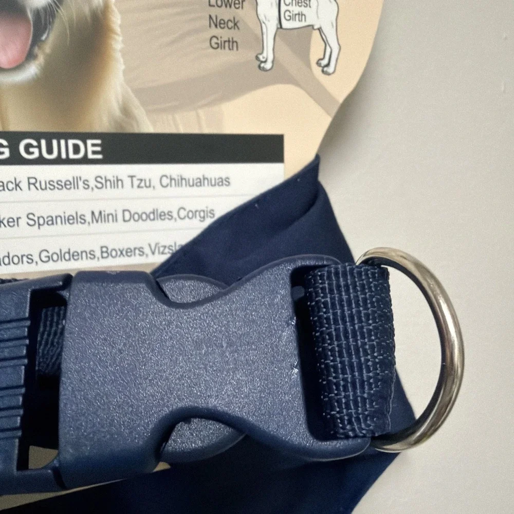 Tommy Bahama Dog Bandana Collar Navy Blue Size‎ Large NWT Pet Accessory